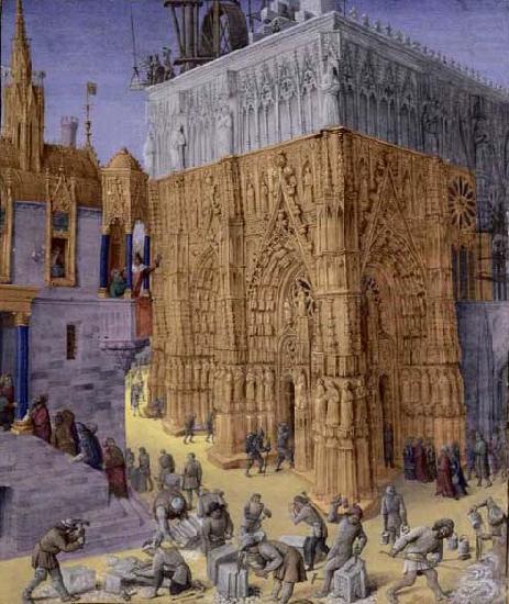 Jean Fouquet Construction of the Temple of Jerusalem china oil painting image